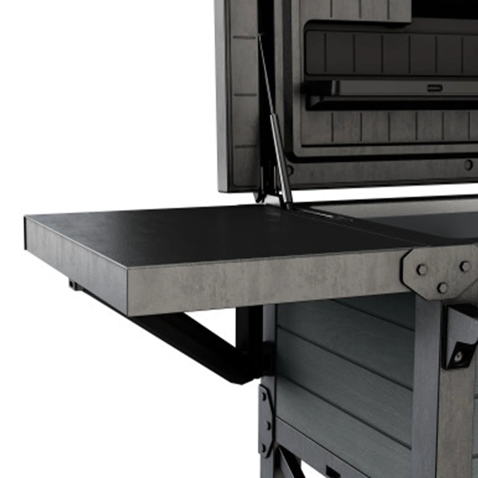 Outdoor Patio Cooler Ice Chest Insulated Beverage Bar Cart, Gray