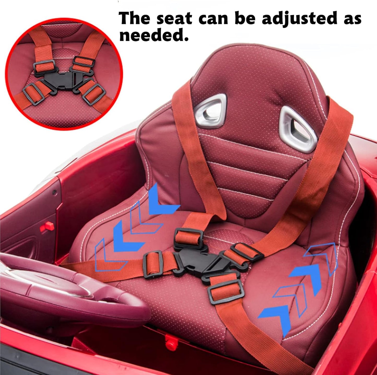 Kids 12V Ride on Car Electric Car for Kids Ride on Sport Car with Remote Control 2WD Power Driving Wheel Ride on Toy Car with Adjustable Seat, LED Glowing Wheels, Storage Box, Bluetooth, Pink